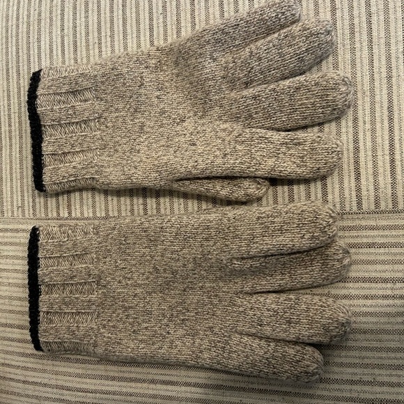 Mens Eddie Bauer Wool insulated fleece lined gloves M/L - Picture 2 of 7